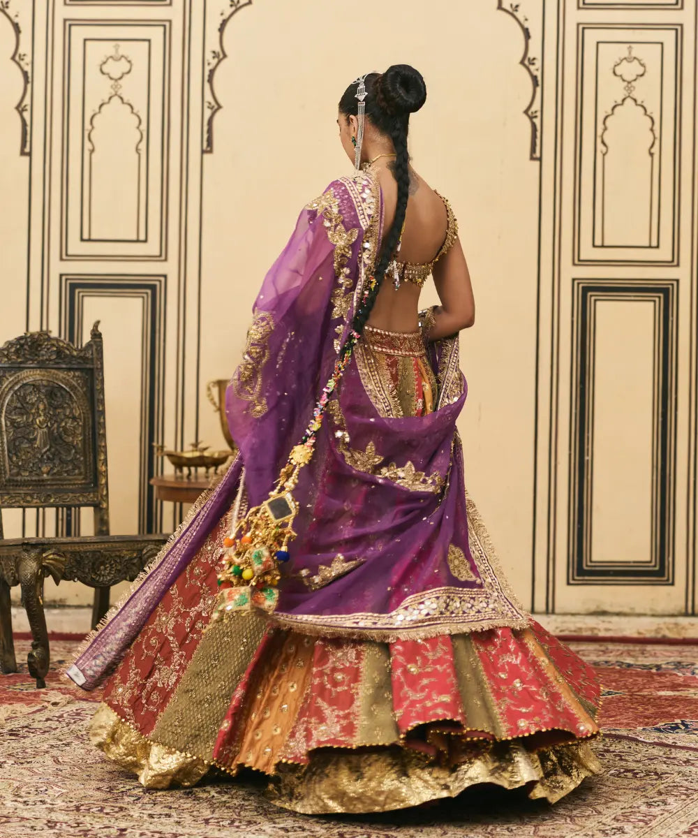Chitrali Brocade Phulkari Lehenga Set