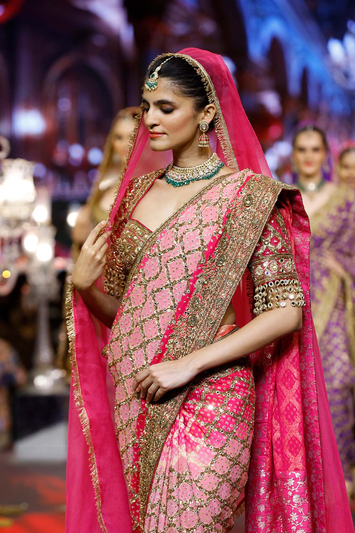Gulrukh Ombré Saree Set