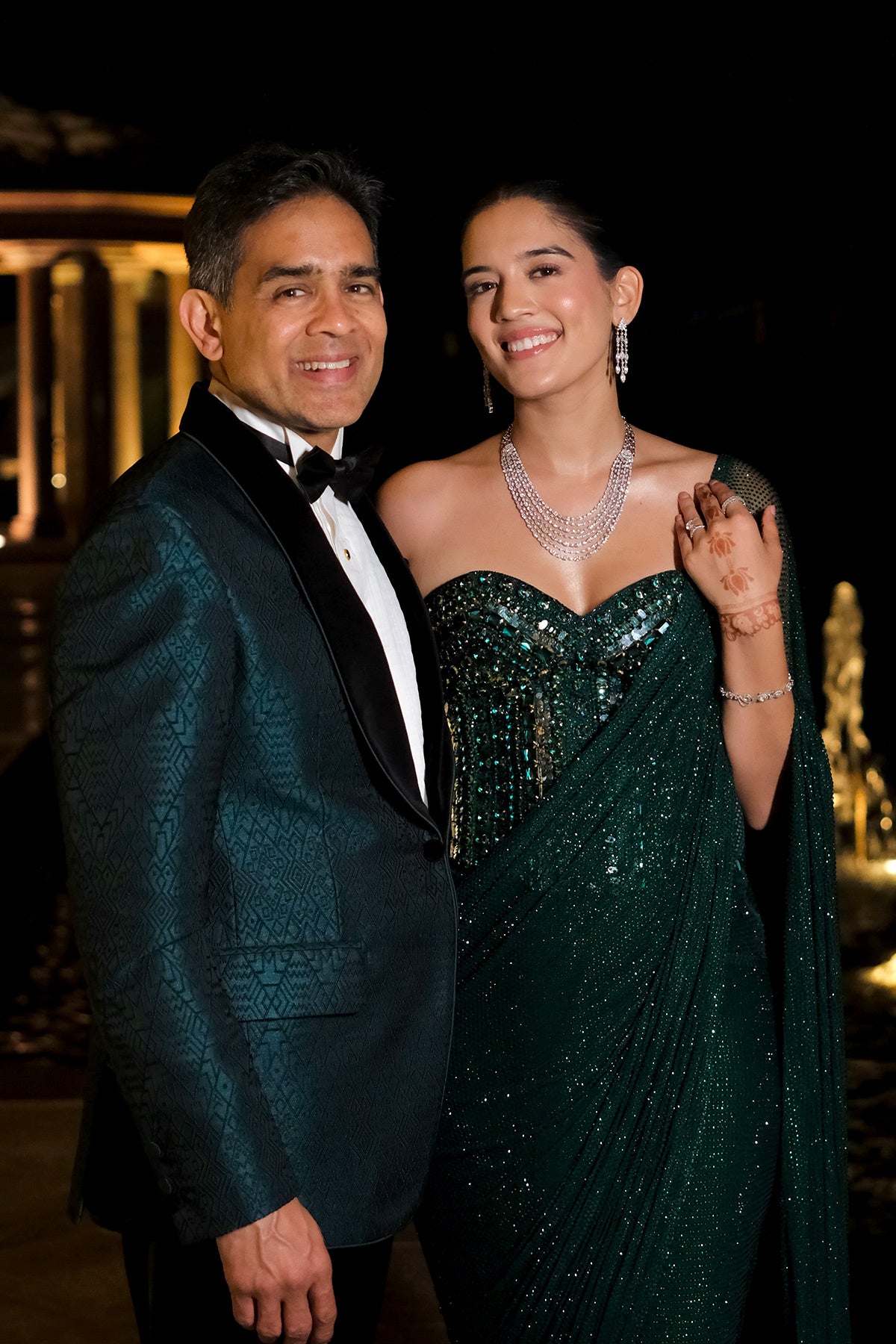 Shivani Bafna in Nour Corset Edition Saree Set