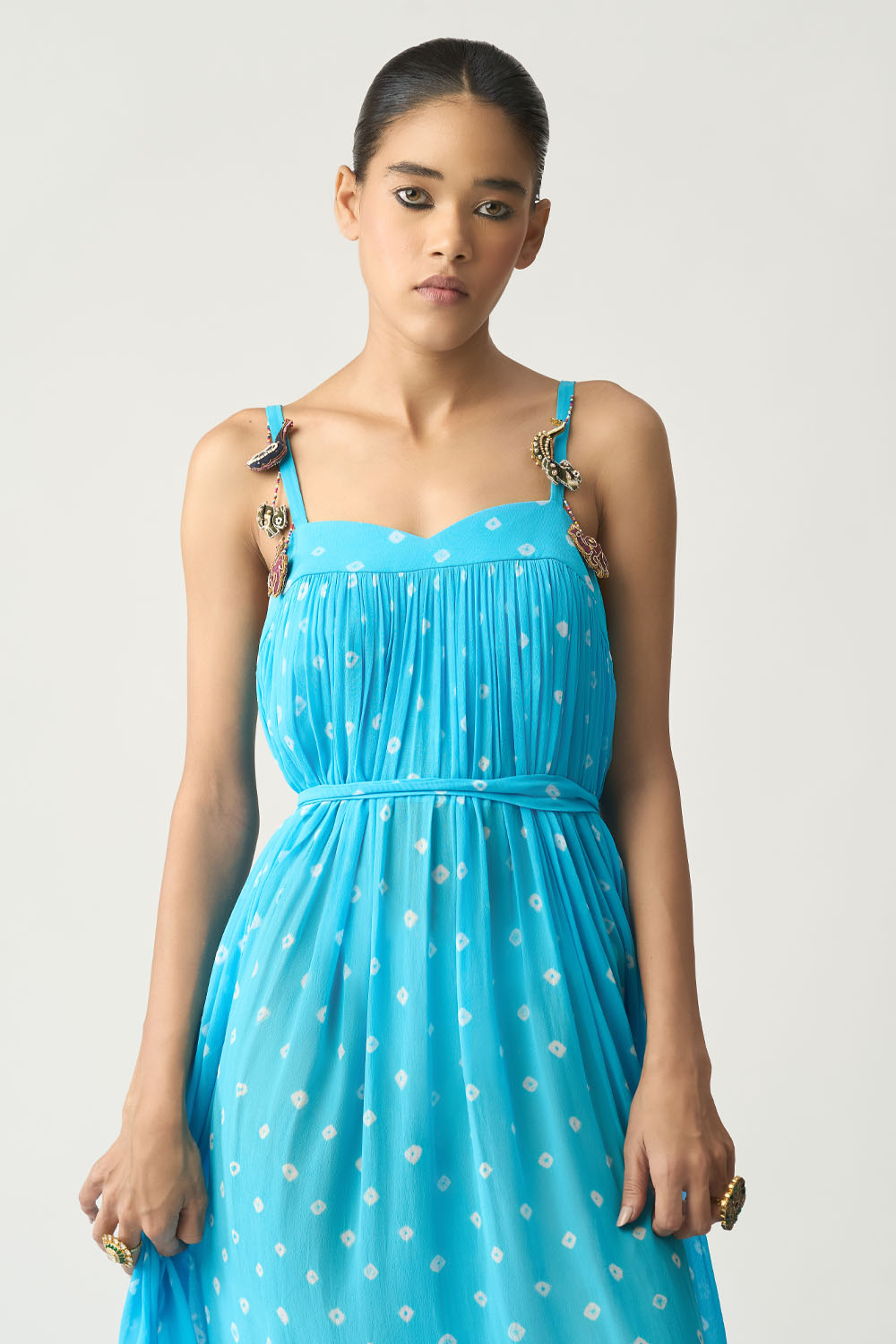 Abhira Bandhani Maxi Dress