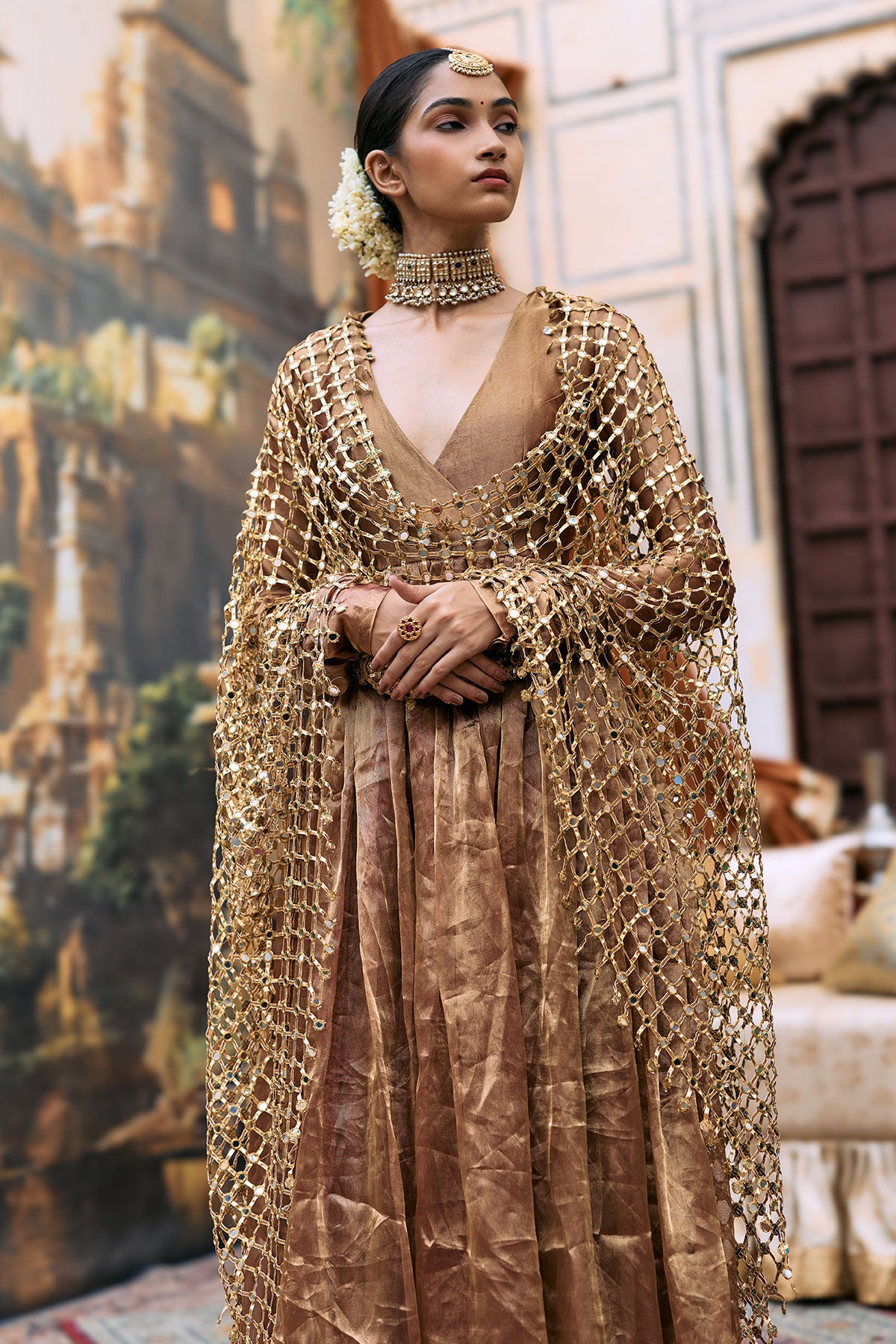 Kanthi Anarkali and Sheeshya Veil Set