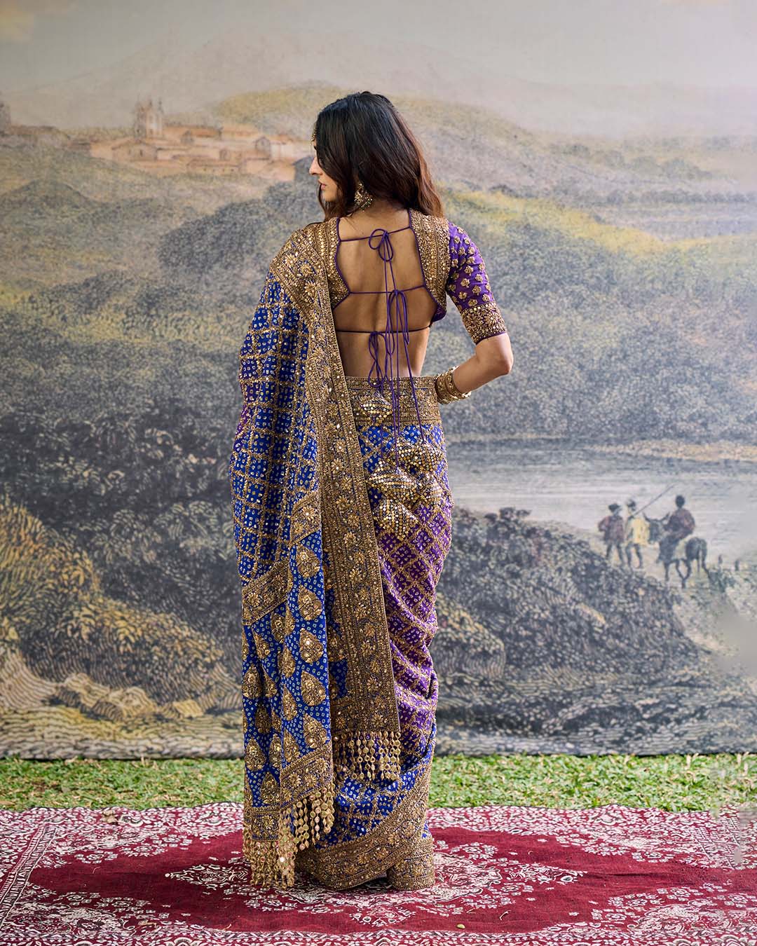 Advay Ombré Saree Set