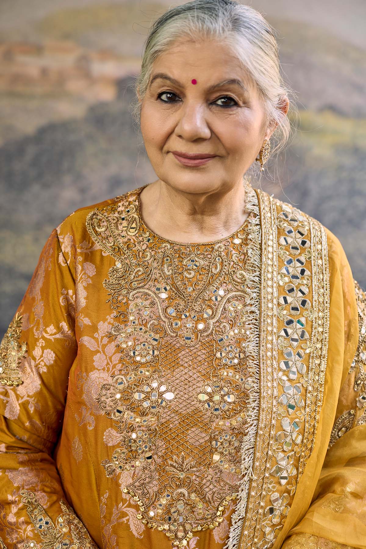 Sunehri Zari Sharara Set