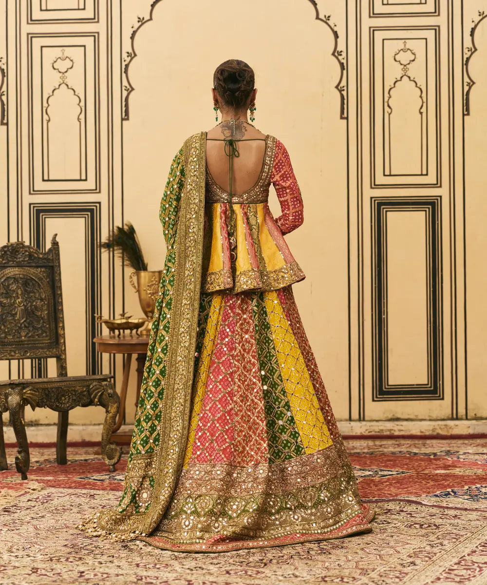 Rangeen Bandhani Lehenga Set