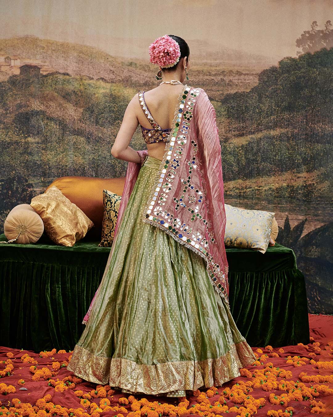 Azal Sheesh Lehenga