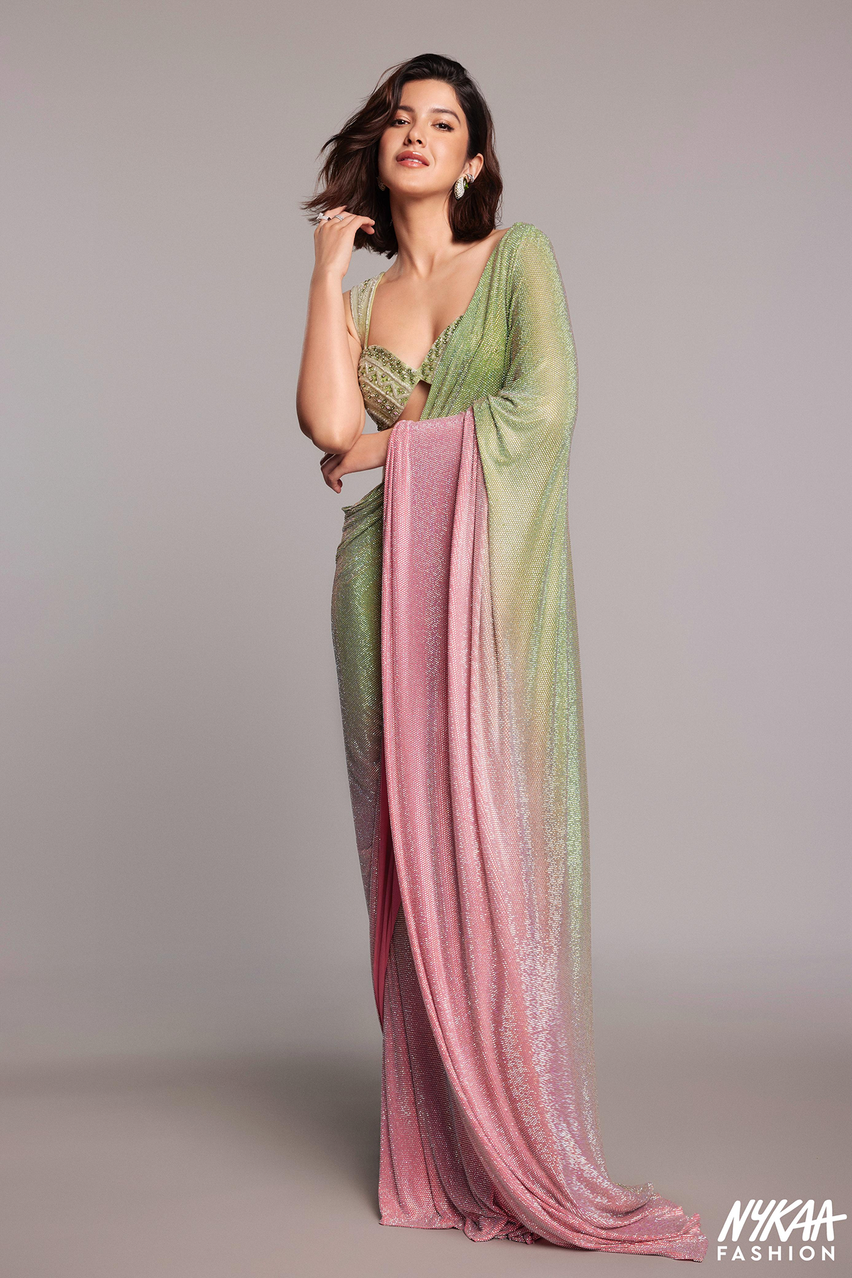 Shanaya Kapoor in Aaliyah Saree Set