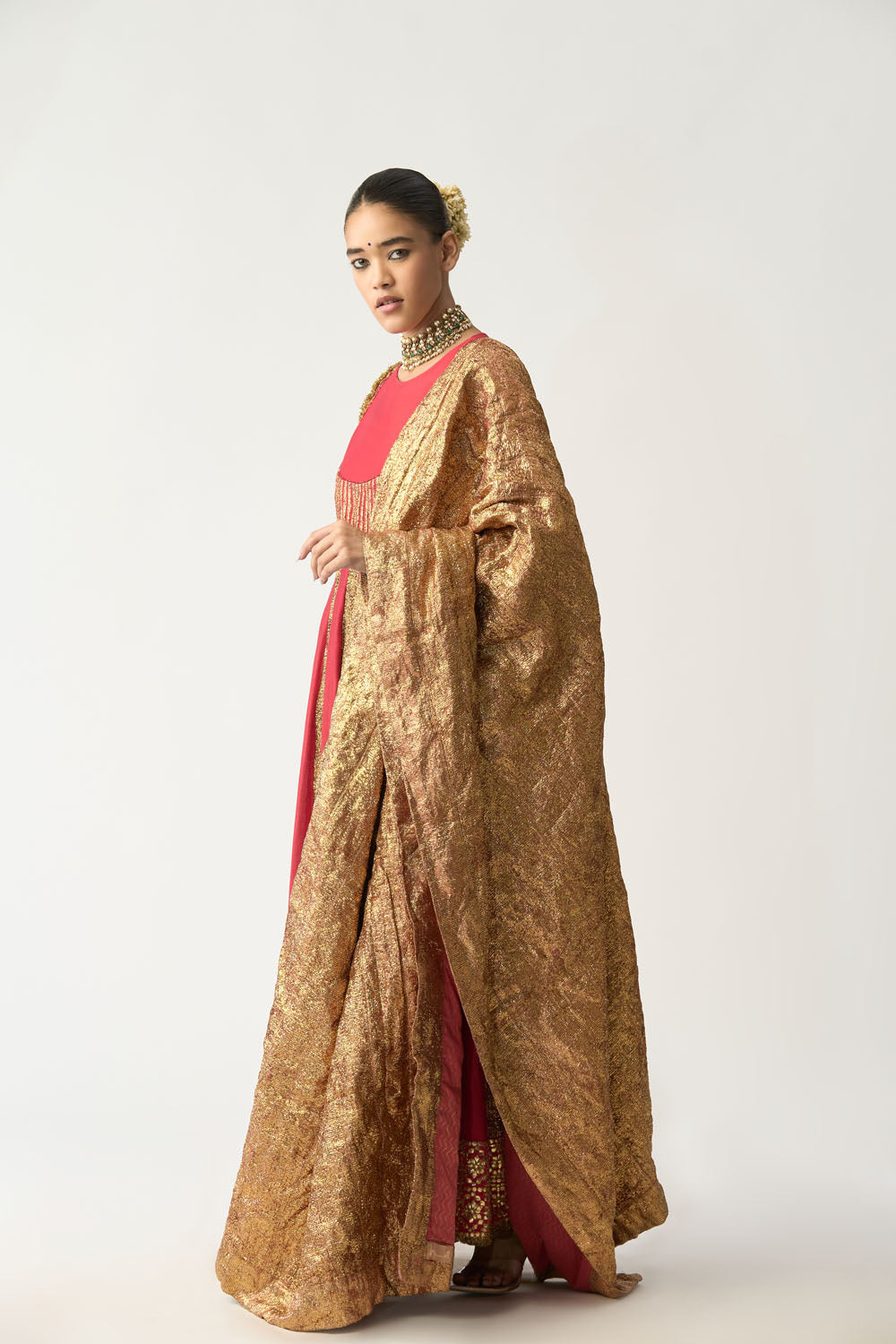 Roshini Laal Lampi Anarkali Dupatta Set