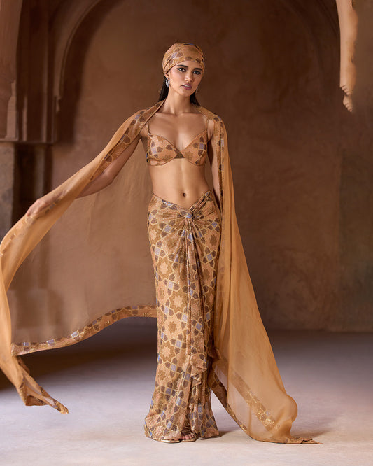 Safa Cape and Skirt Set