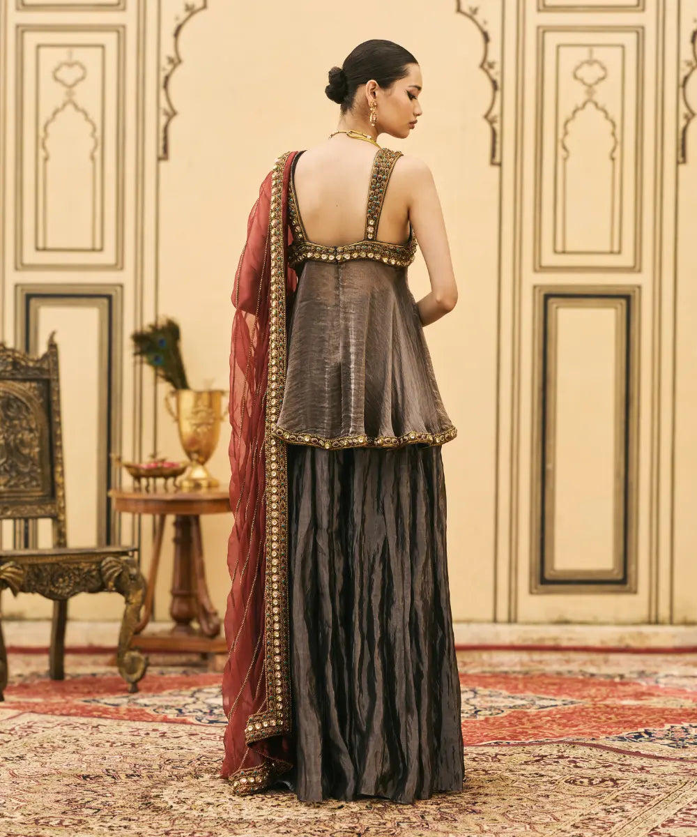 Neel-Shyam Tissue Organza Sharara Set