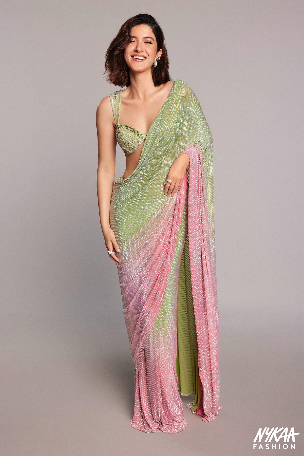 Shanaya Kapoor in Aaliyah Saree Set