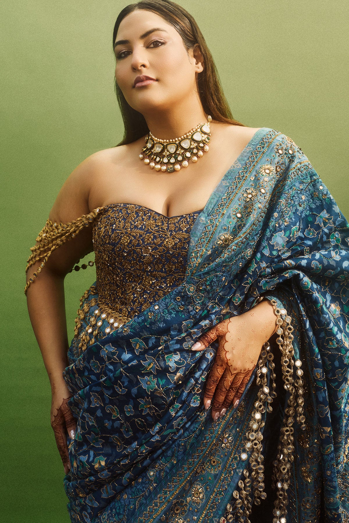 Neelambari Saree Set