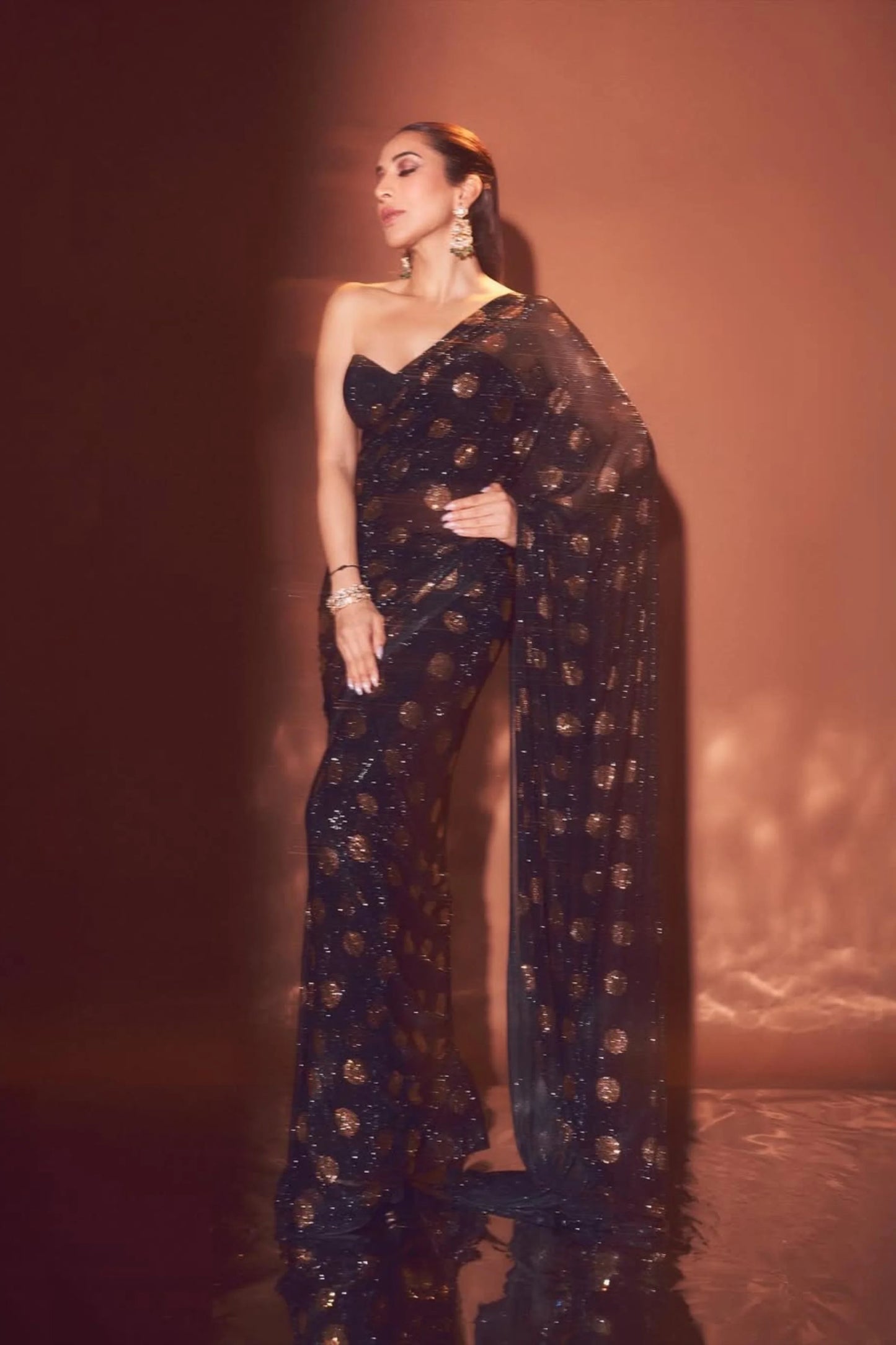 Sophie Choudry in Dottie Saree Set