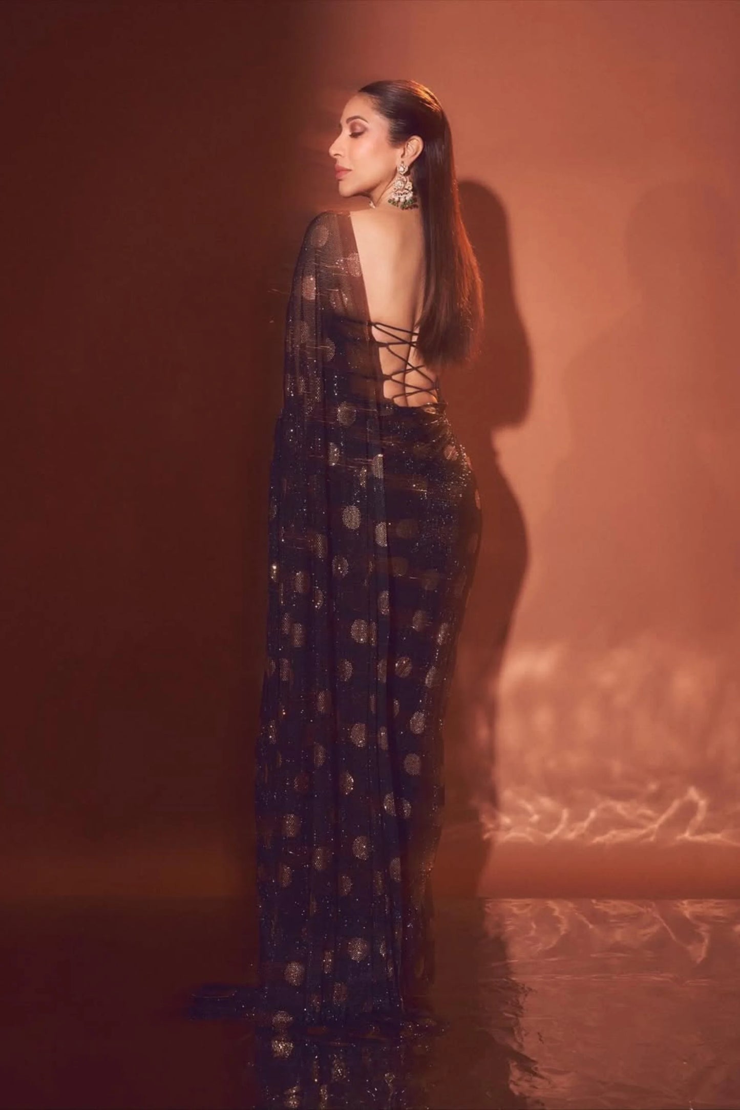 Sophie Choudry in Dottie Saree Set