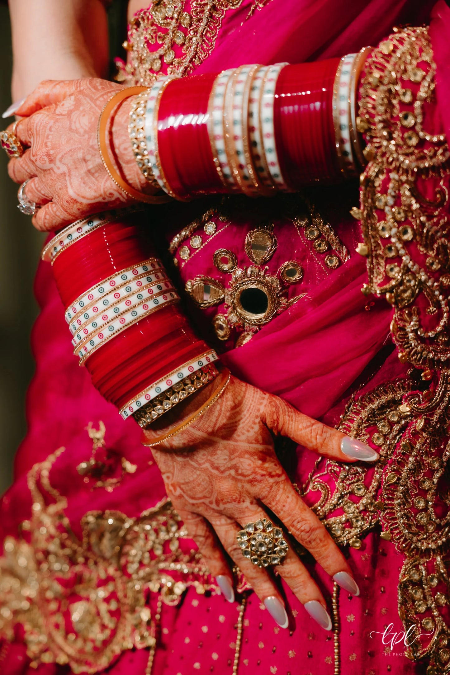 Shauna Gautam in Rani Pink Bridal Lehenga Set