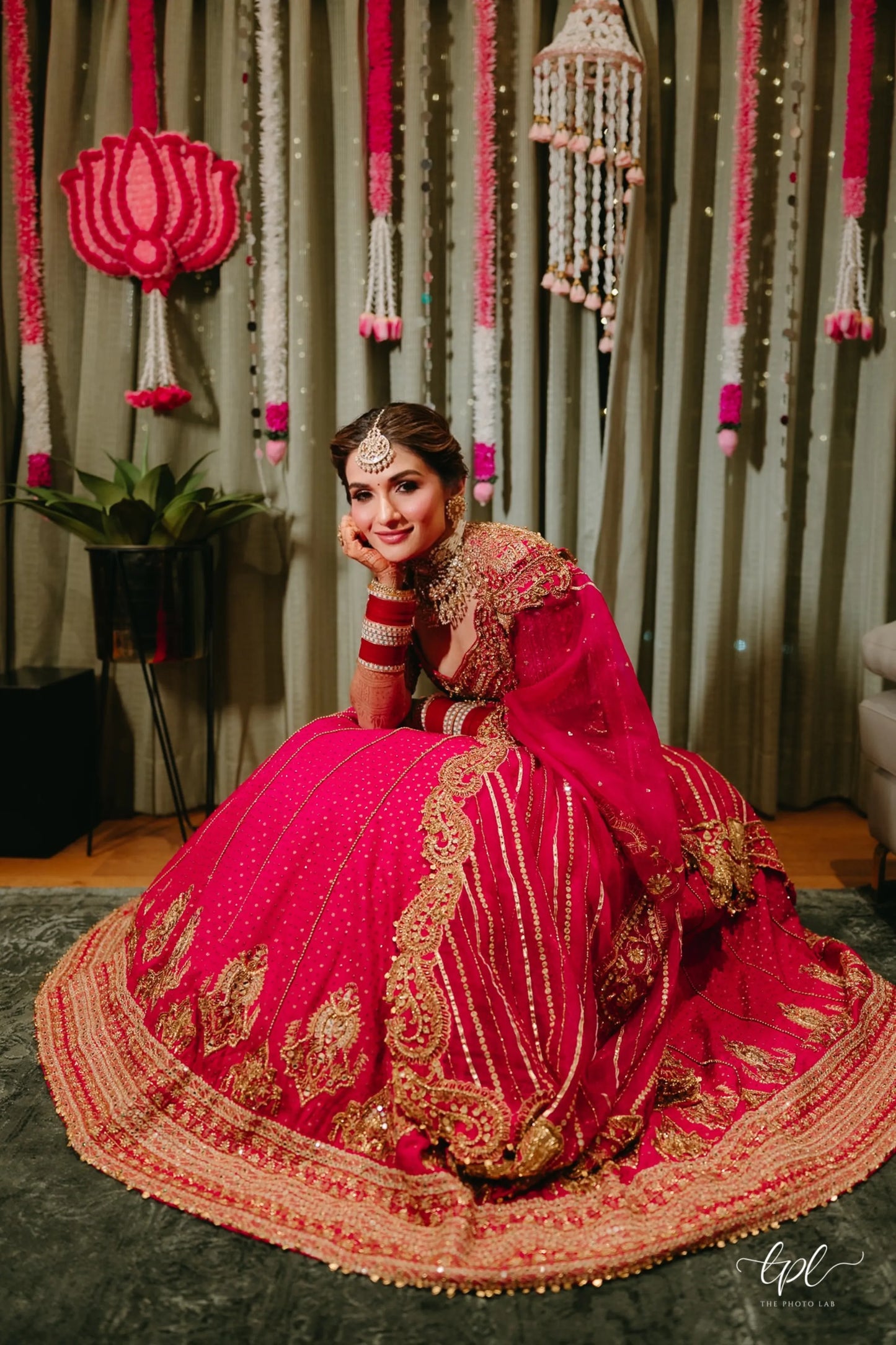 Shauna Gautam in Rani Pink Bridal Lehenga Set