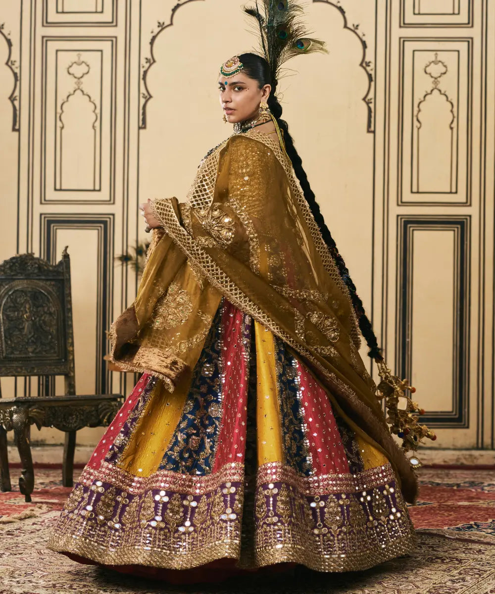 Rangotsav Brocade Phulkari Lehenga Set