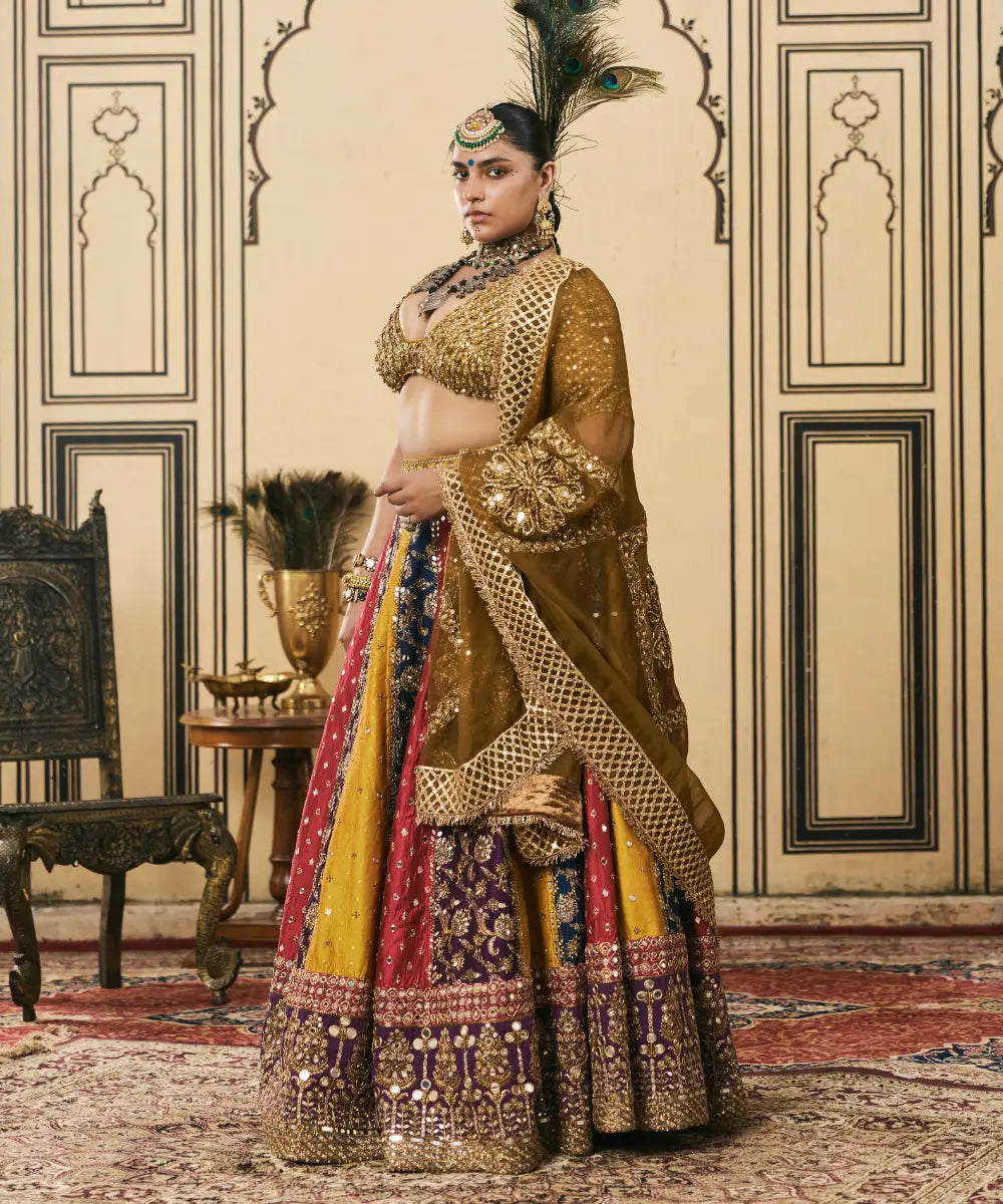 Rangotsav Brocade Phulkari Lehenga Set