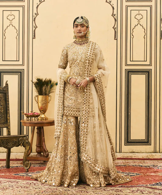 Fawn Organza Garara Set