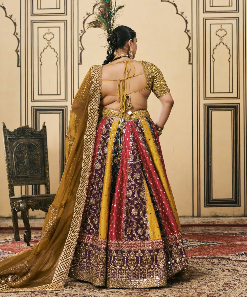 Rangotsav Brocade Phulkari Lehenga Set