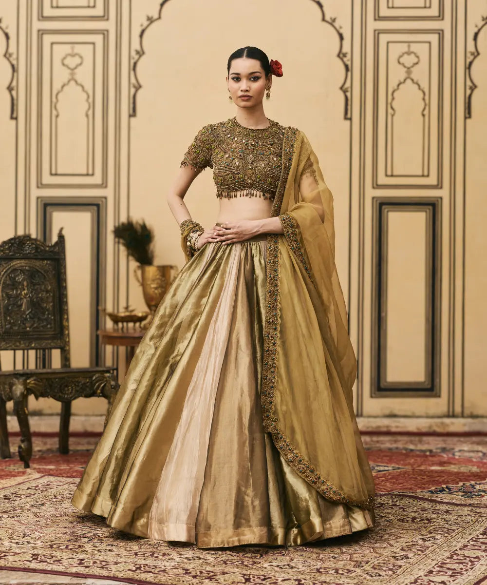 Rangoli Tissue Brocade Lehenga