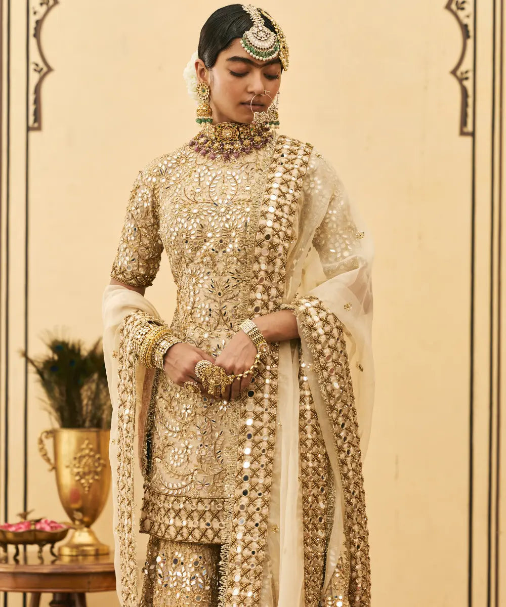 Fawn Organza Garara Set