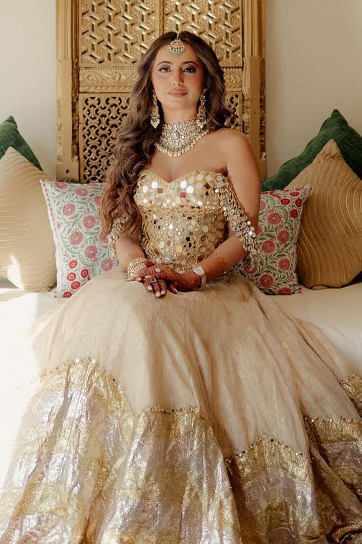 Alekha Advani in Nagma Lehenga-B without Veil