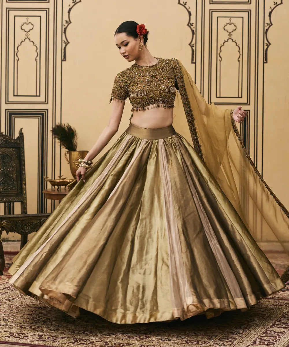 Rangoli Tissue Brocade Lehenga