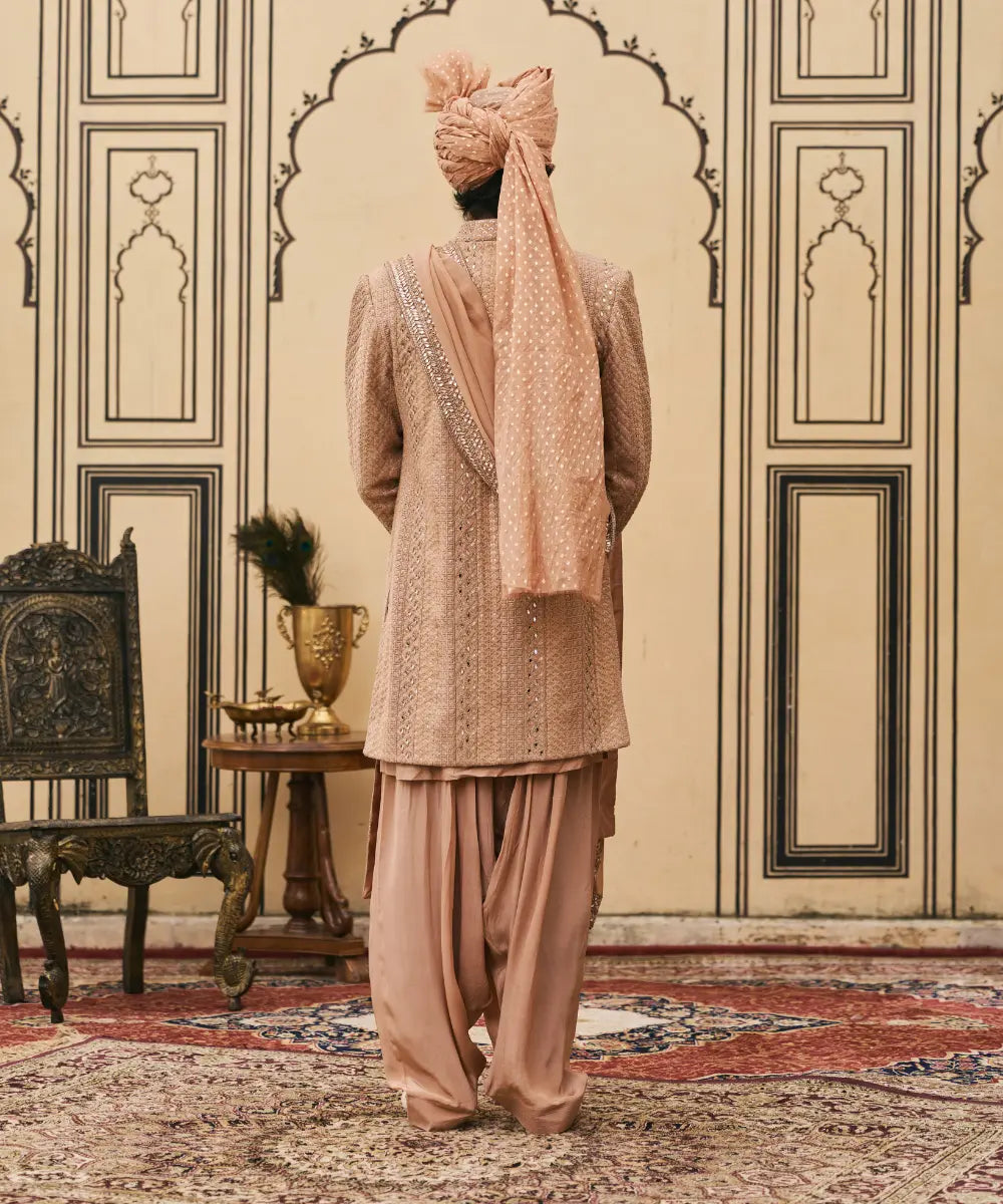 Prawal Chikankari Sherwani Set