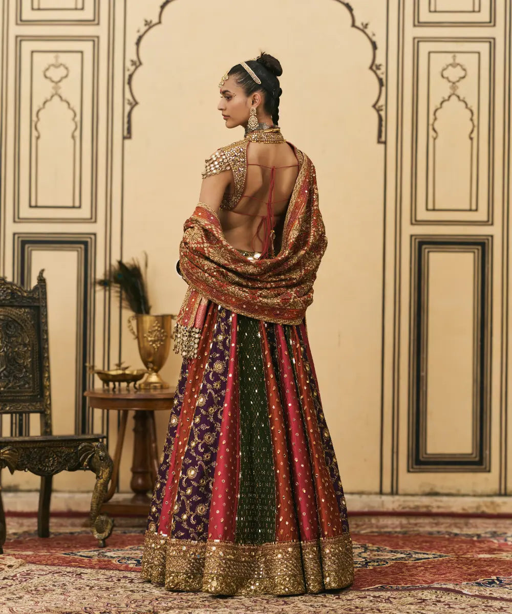 Chitrangi Brocade Phulkari Lehenga Set