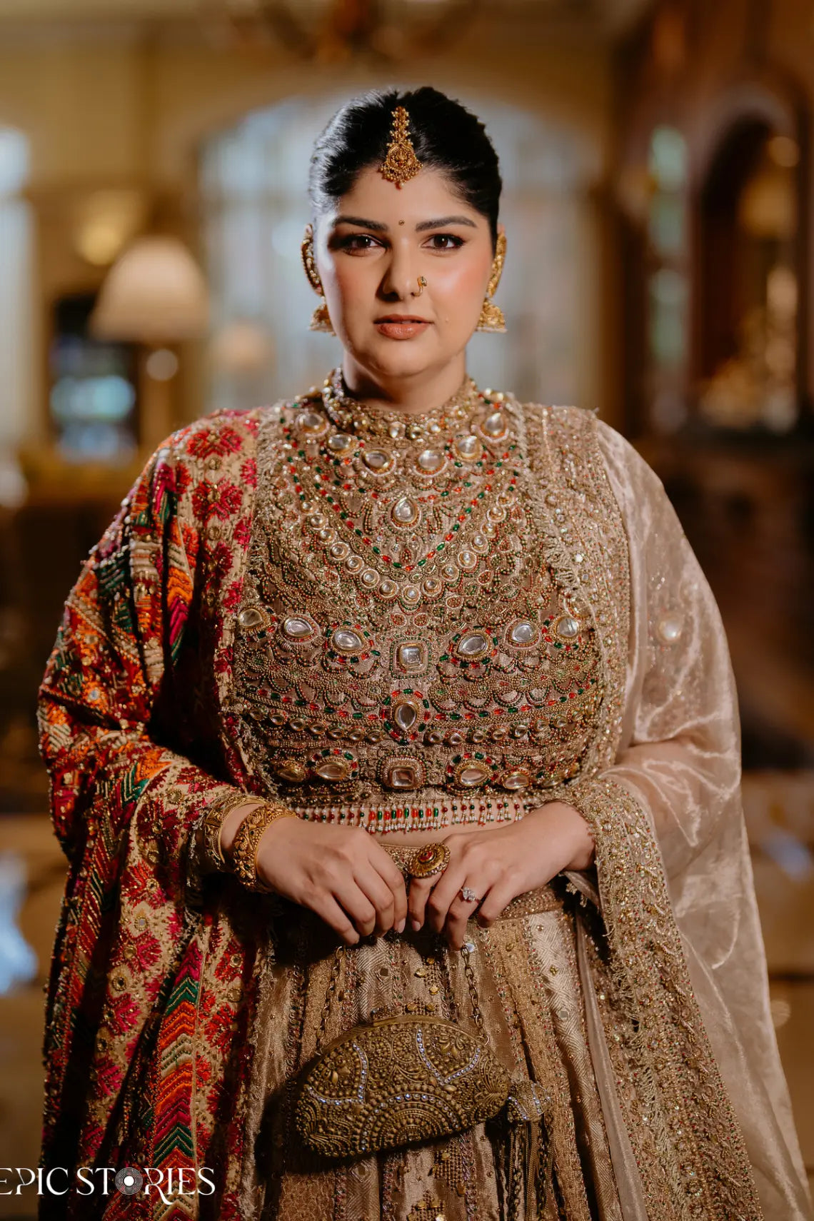 Anshula in Swarnali Bridal Lehenga Set