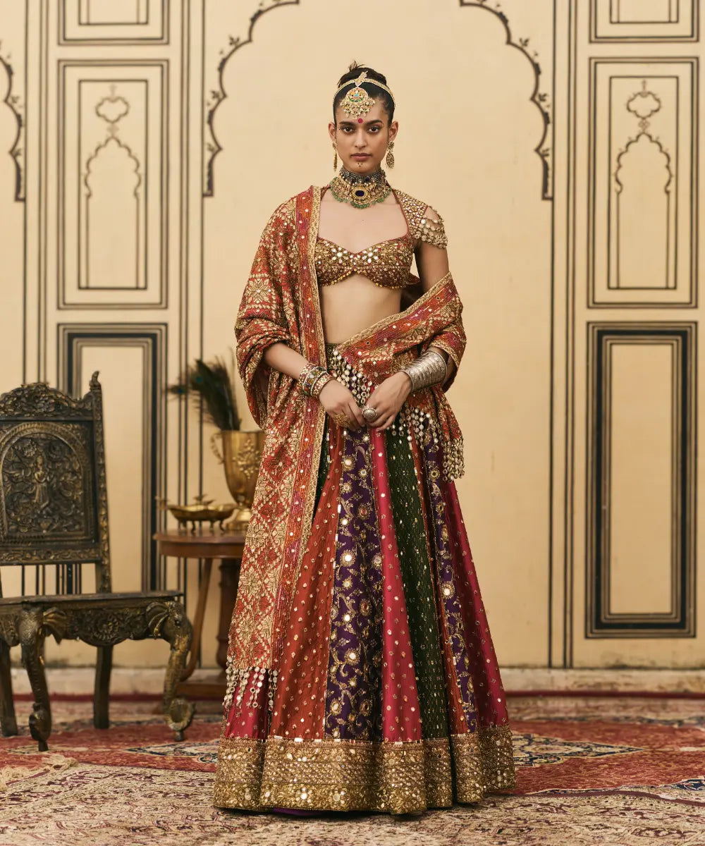 Chitrangi Brocade Phulkari Lehenga Set
