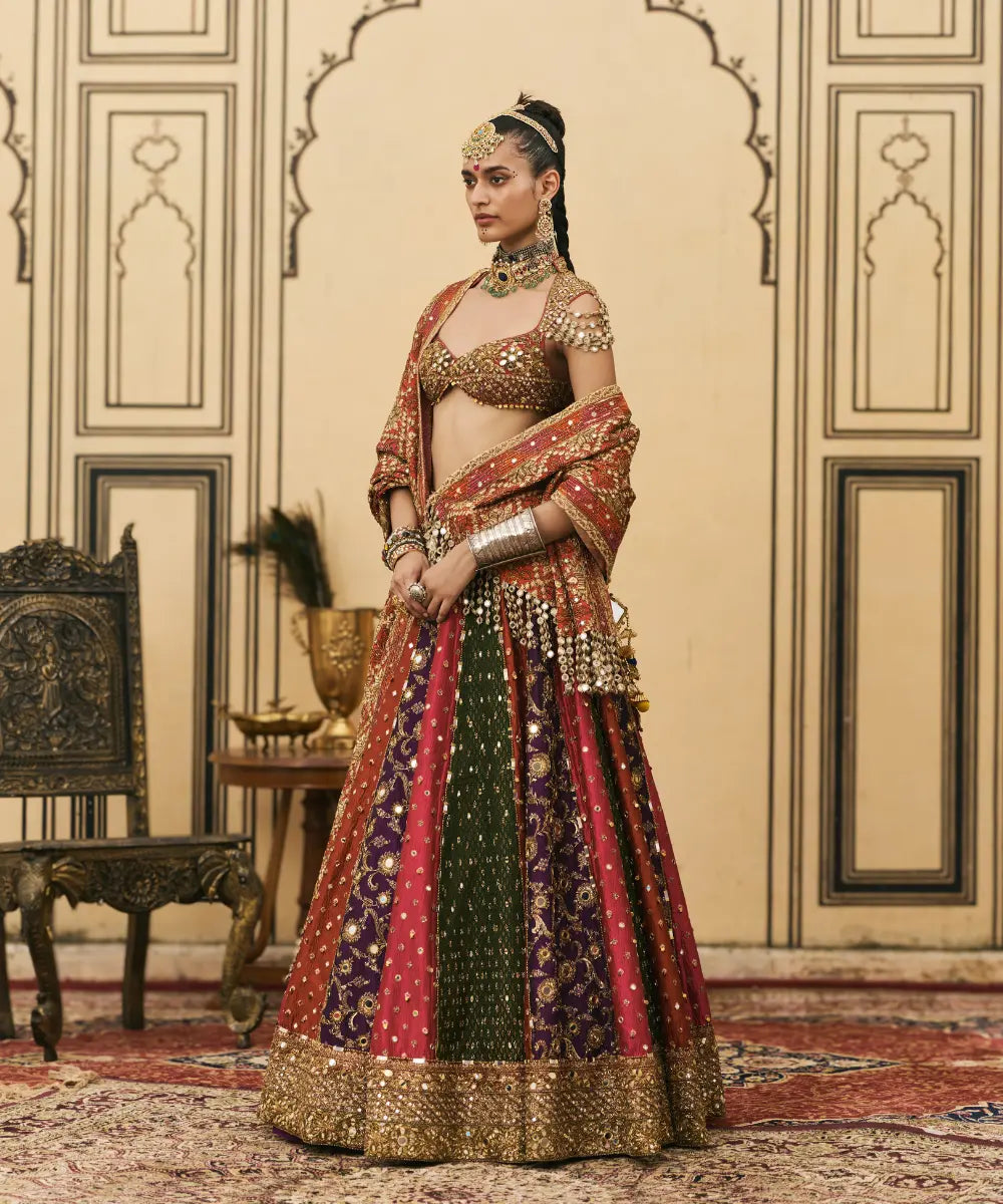 Chitrangi Brocade Phulkari Lehenga Set