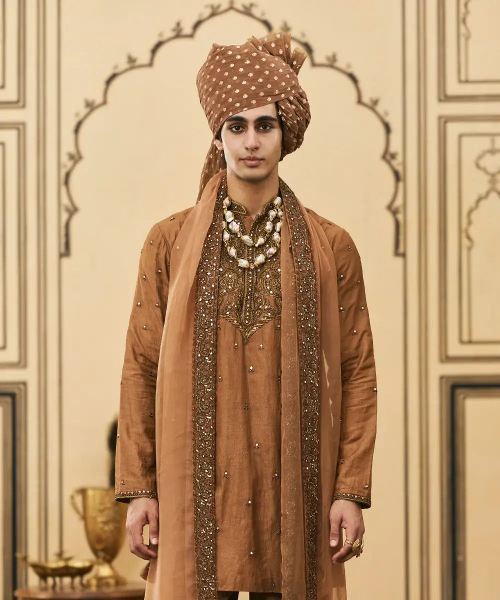 Sarson-Kaphila Tussar Silk Kurta Set
