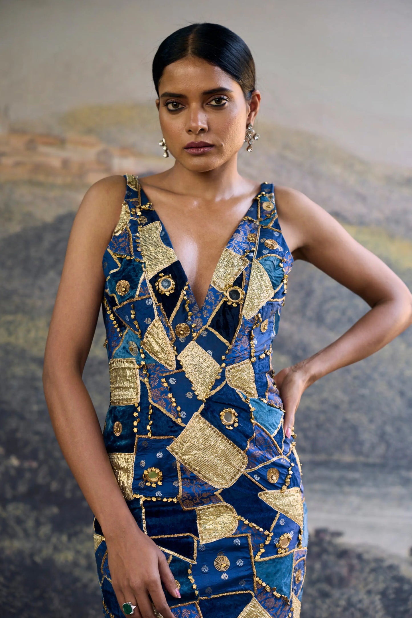 Neelratna Patchwork Gown