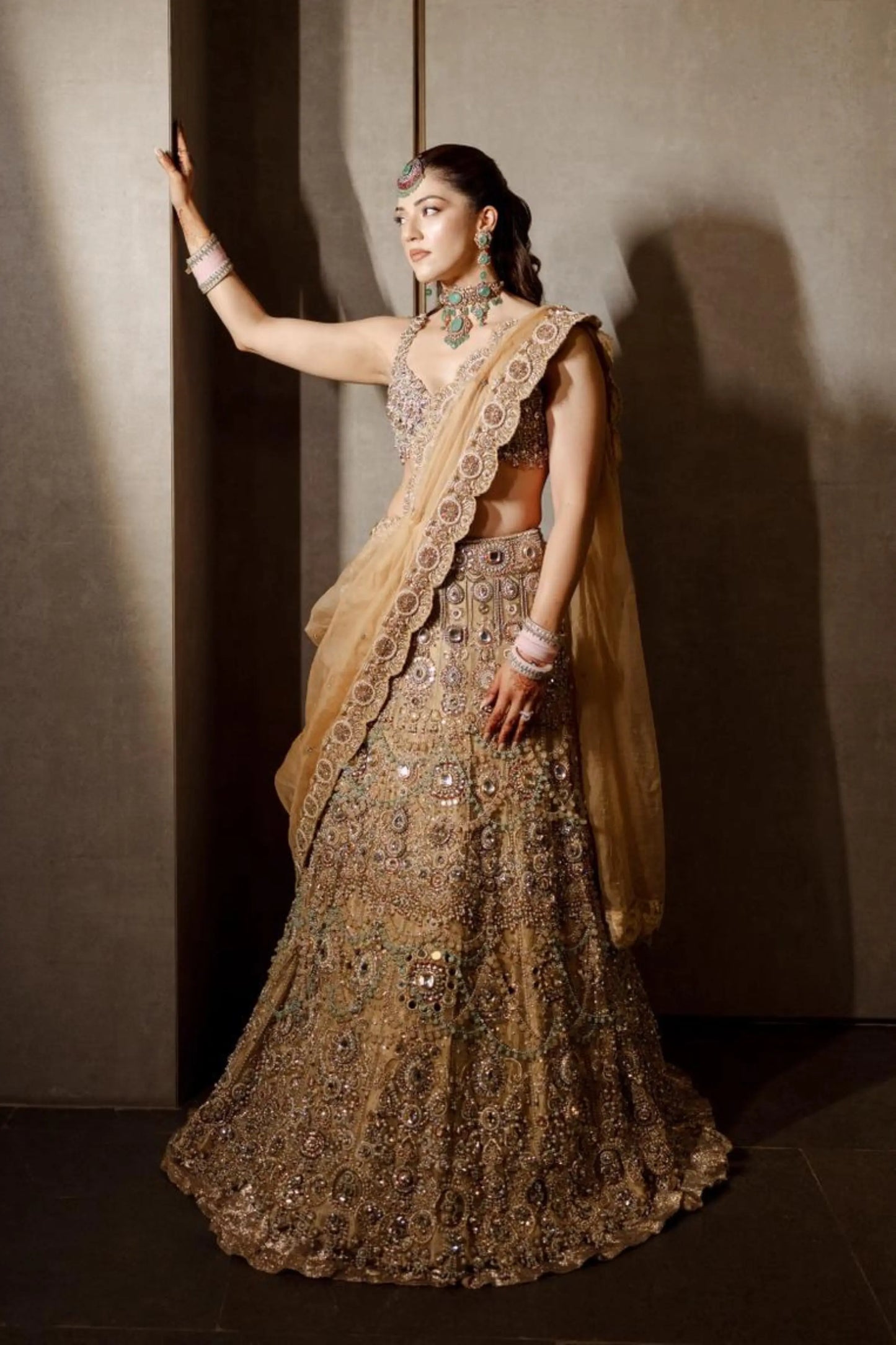 Mehreen in Mrigakshi Lehenga Set