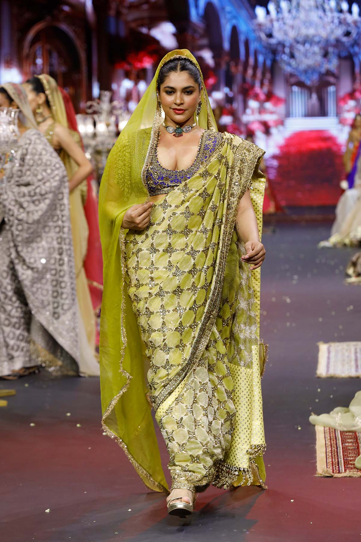 Neelkanthi Noor Saree Set