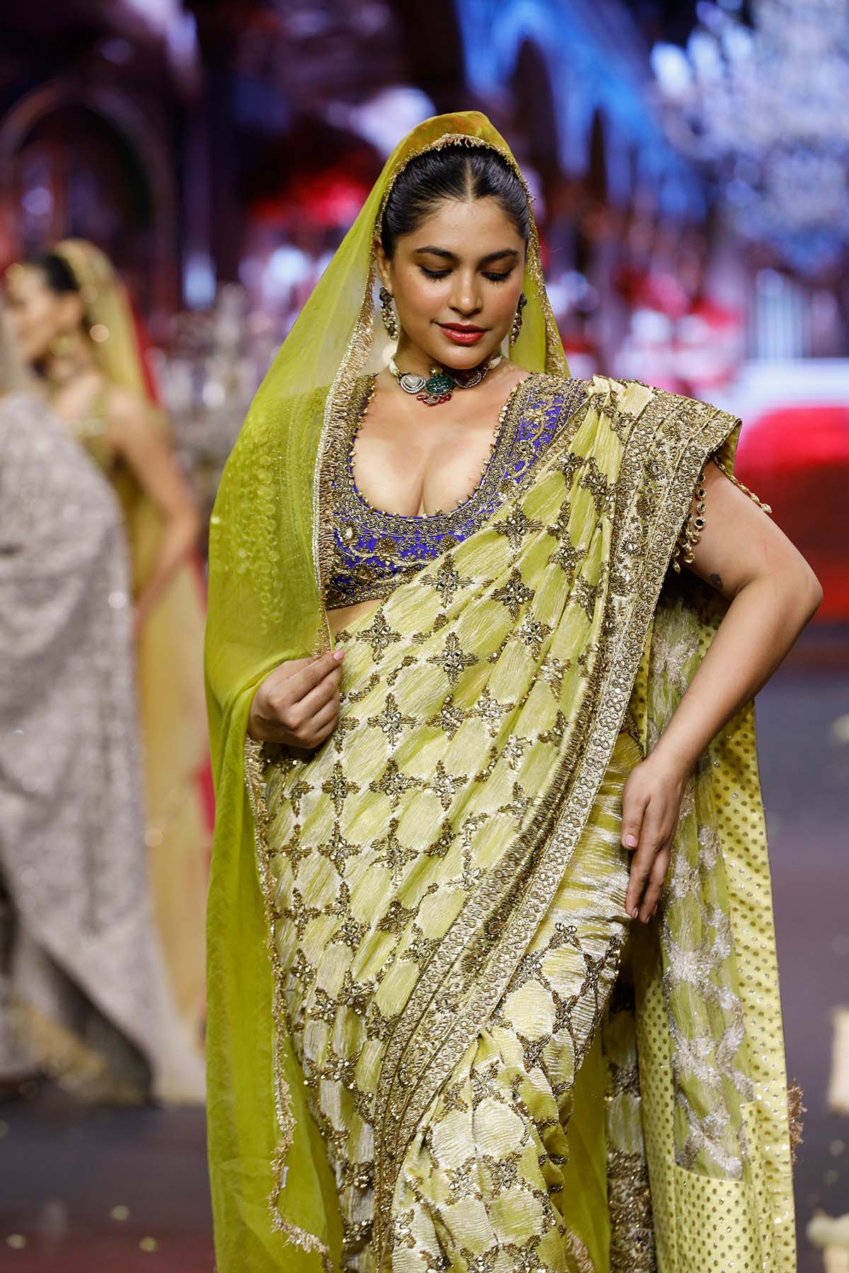 Neelkanthi Noor Saree Set