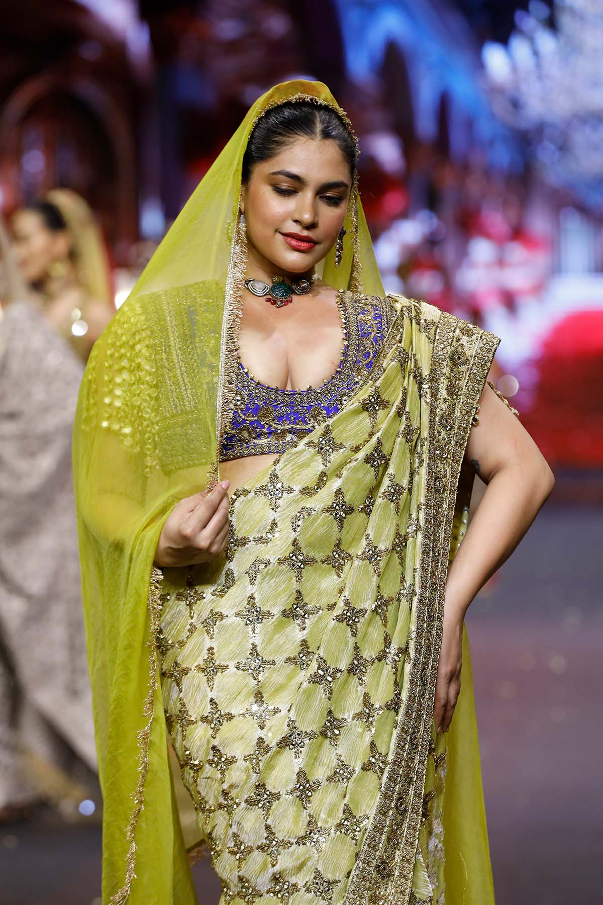 Neelkanthi Noor Saree Set