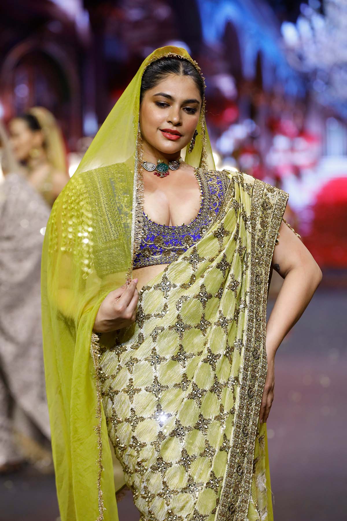 Neelkanthi Noor Saree Set