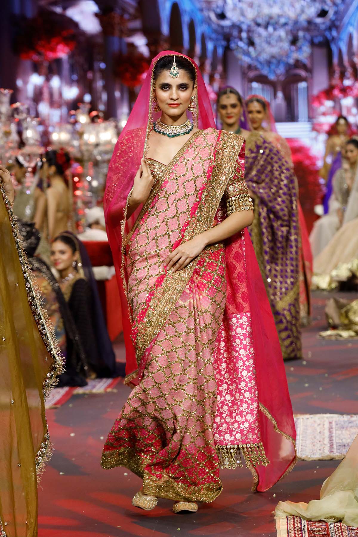 Gulrukh Ombré Saree Set