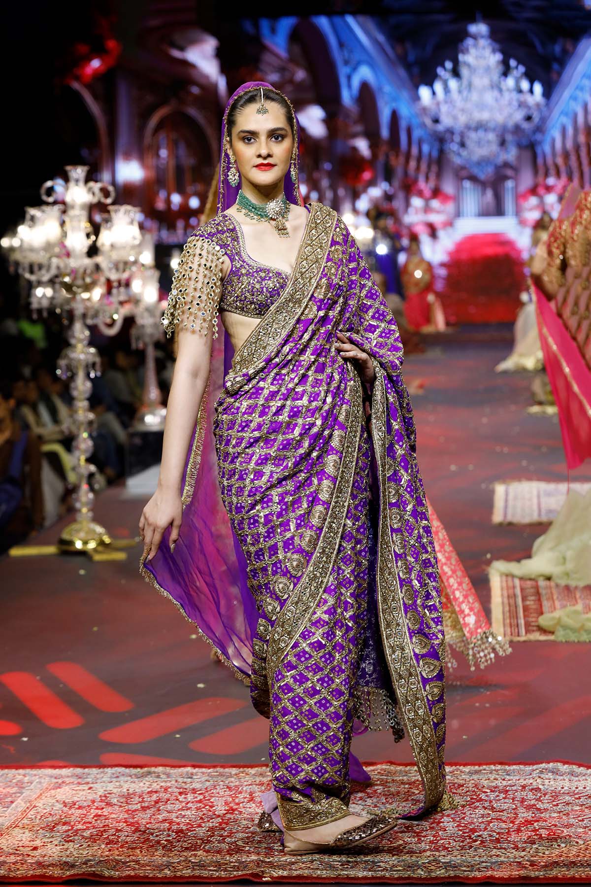 Banafsha Ombré Saree Set