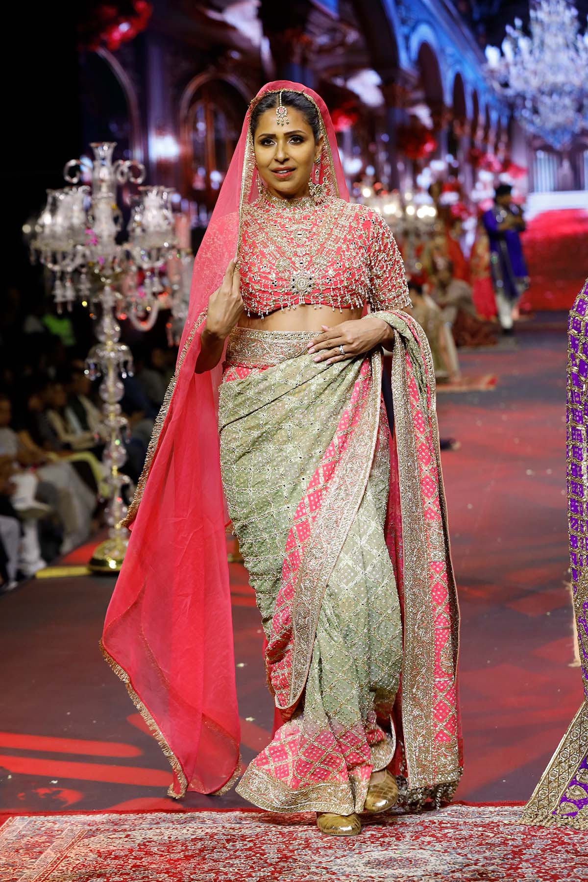 Gulnaar Ombré Saree Set