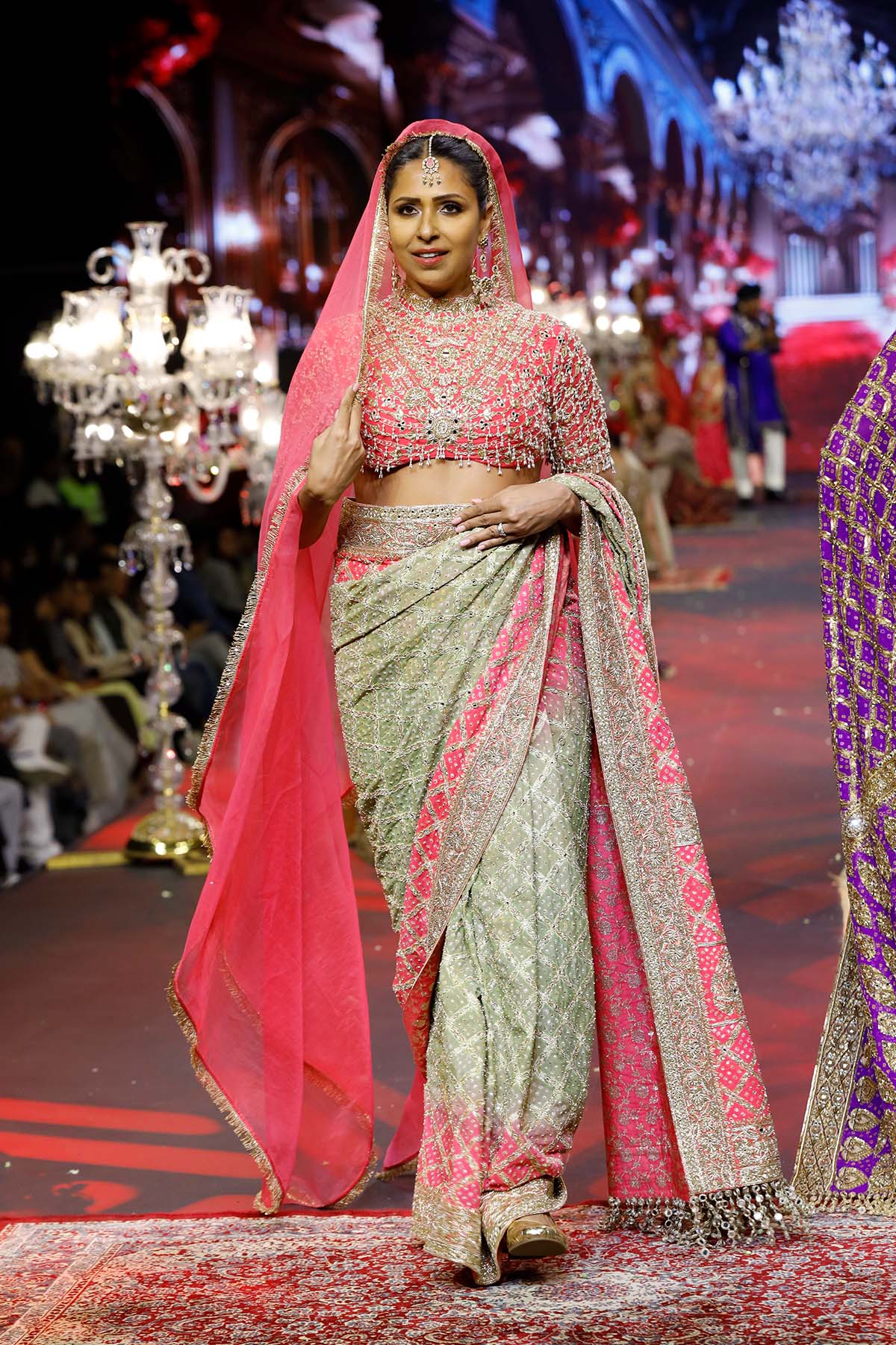 Gulnaar Ombré Saree Set