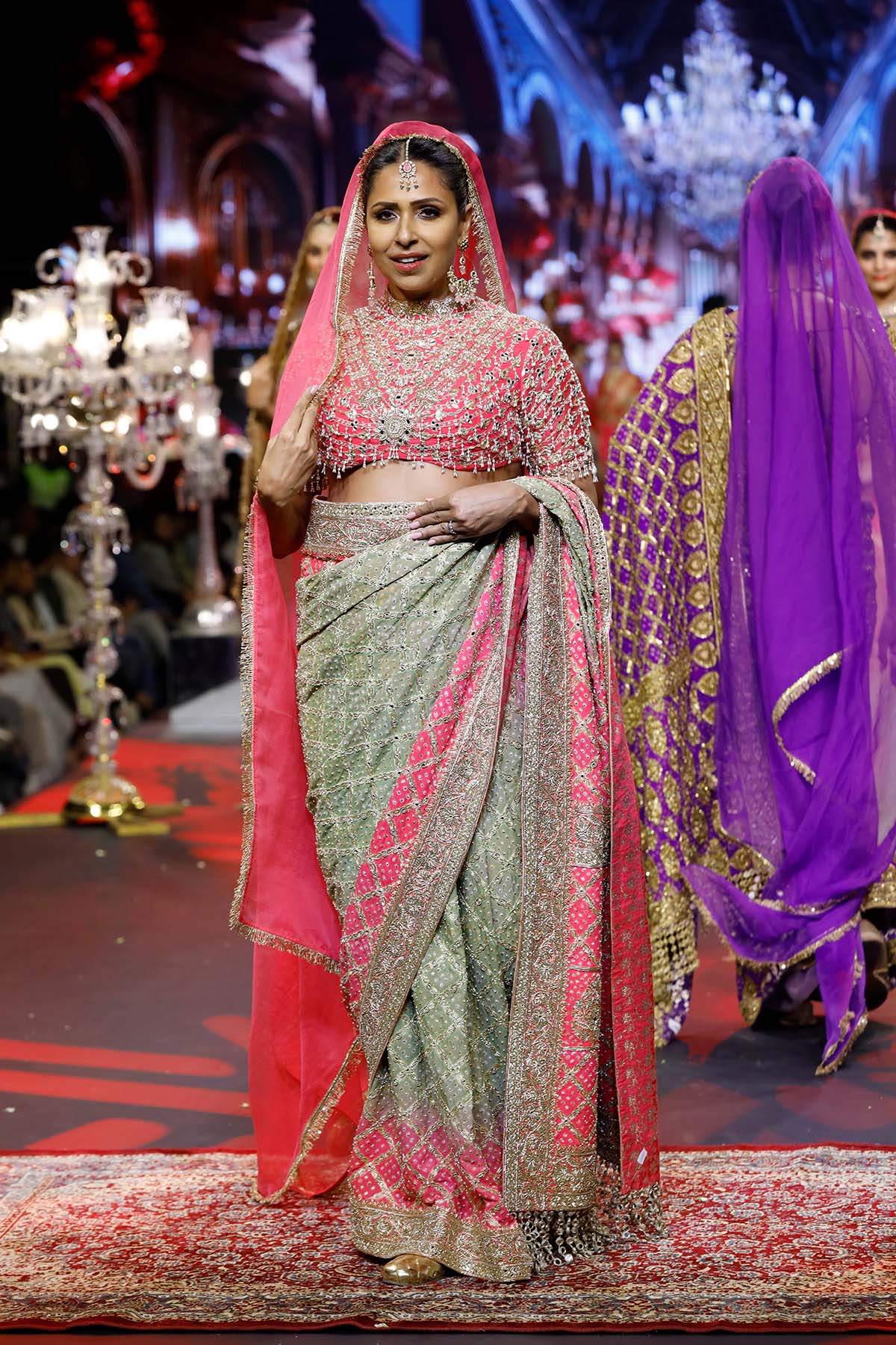 Gulnaar Ombré Saree Set
