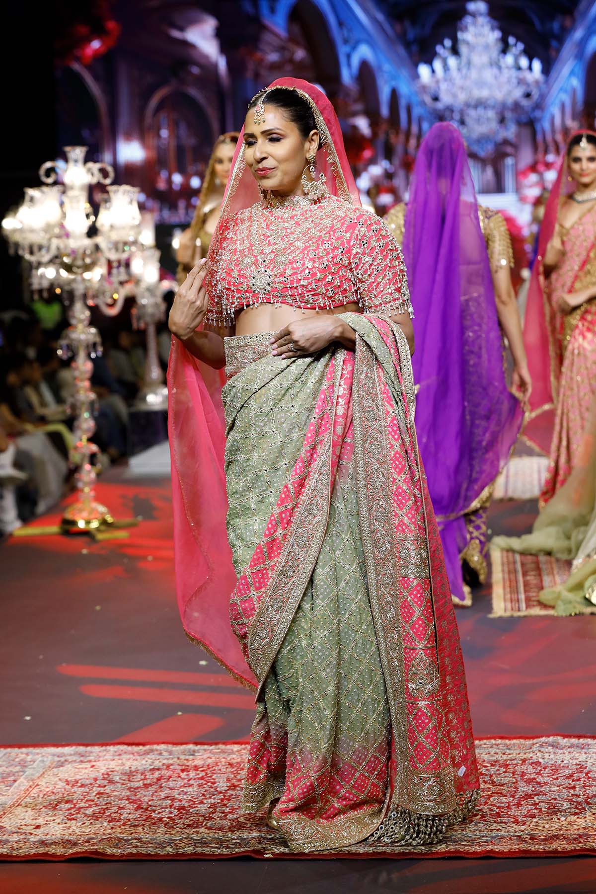 Gulnaar Ombré Saree Set