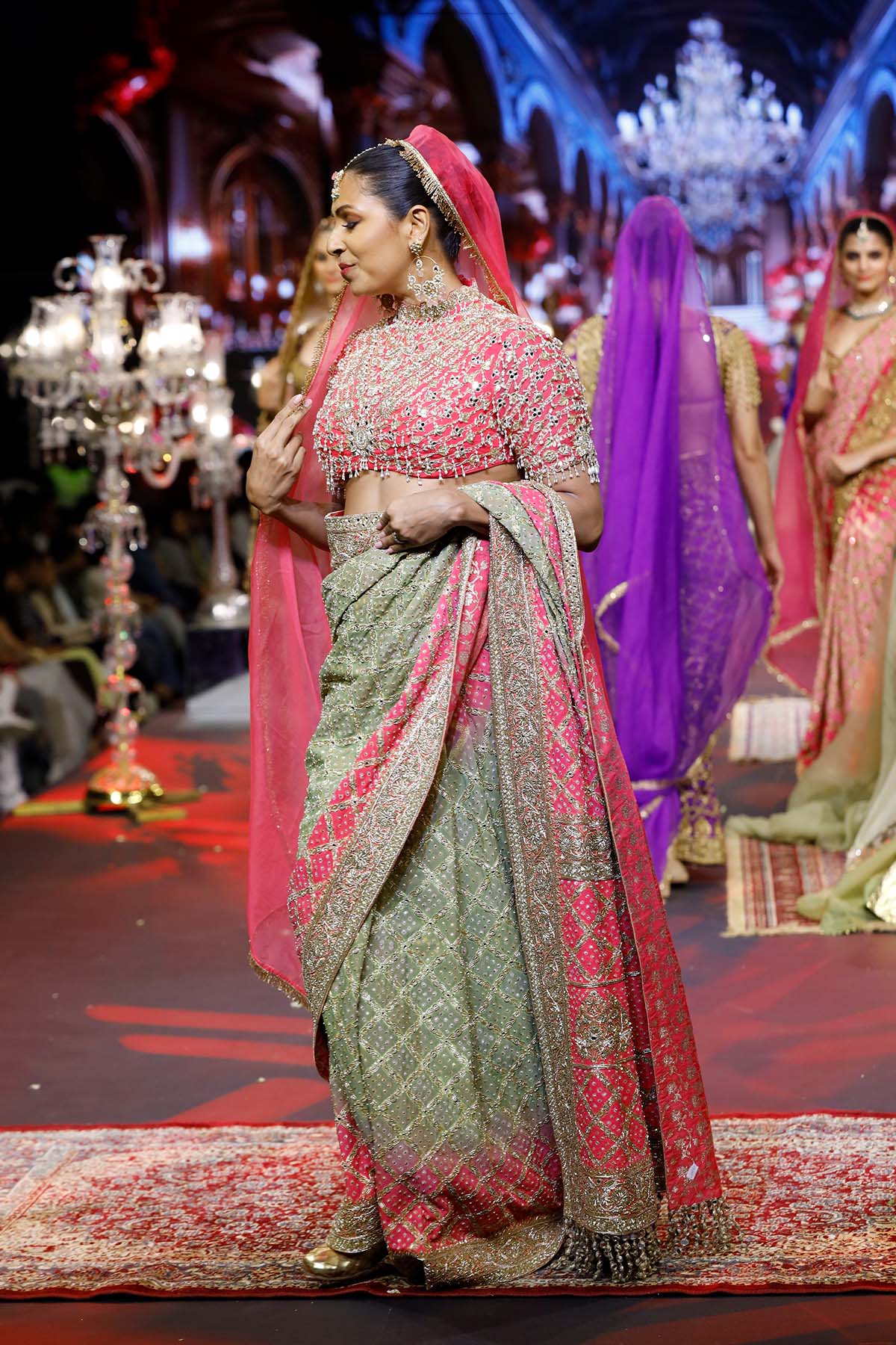 Gulnaar Ombré Saree Set