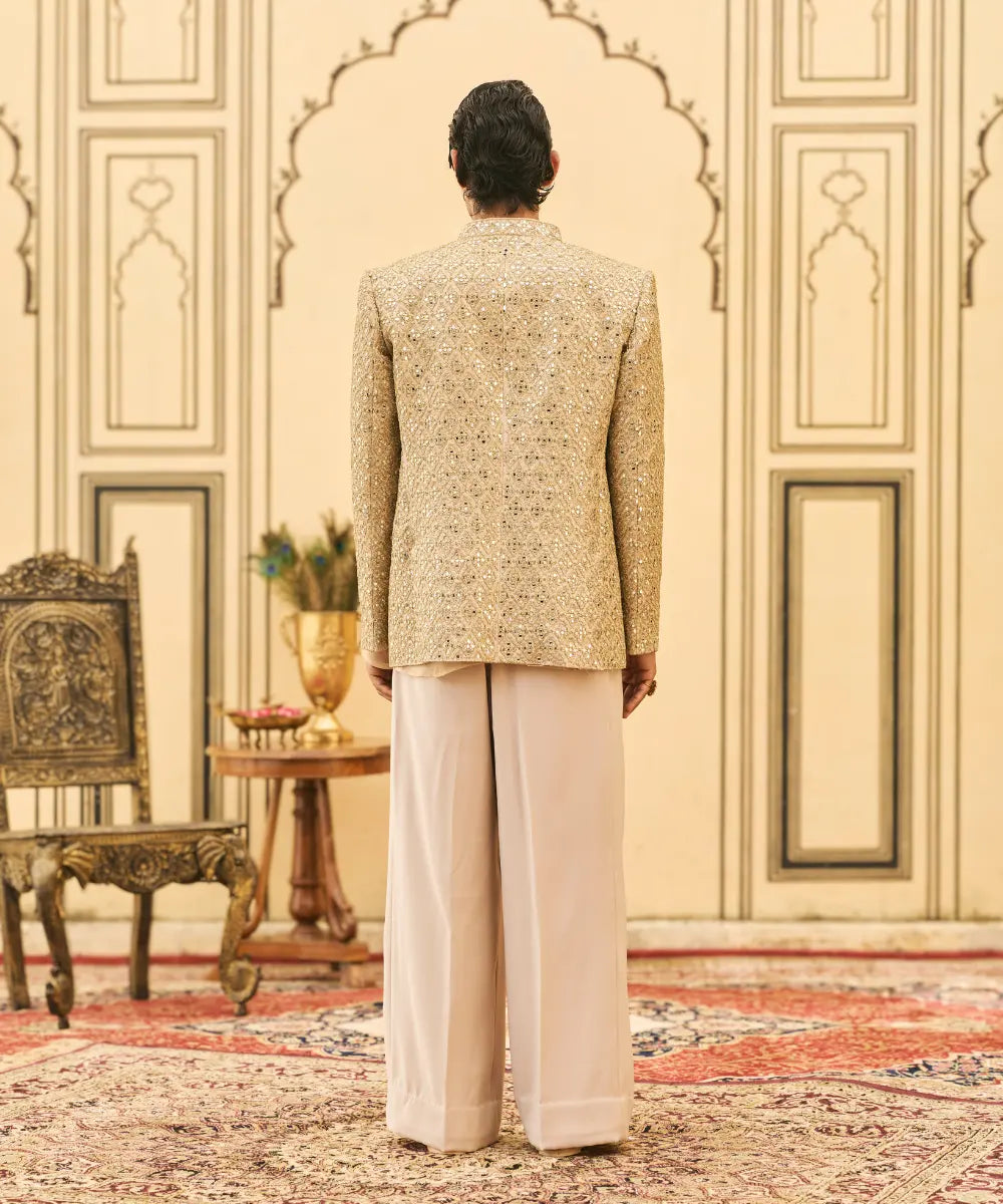 Sunhera Organza Bandhgala Set