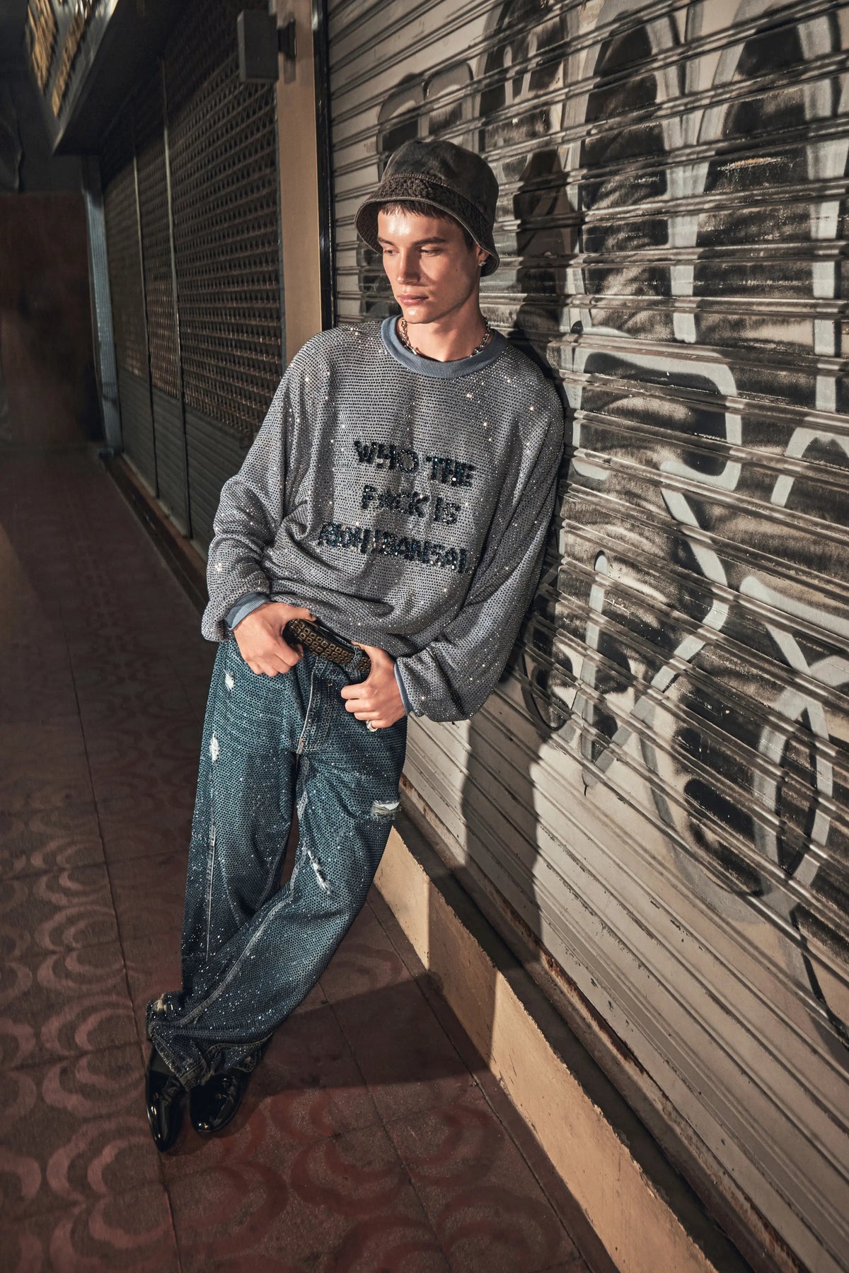 Noir Sweatshirt Set