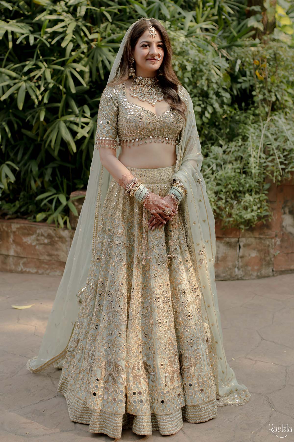 Aakruti Sejpal in Noor Jahan Lehenga ,Veil and sheesh Pushida Veil