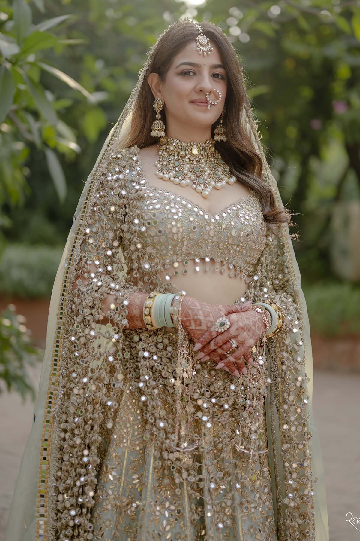 Aakruti Sejpal in Noor Jahan Lehenga ,Veil and sheesh Pushida Veil